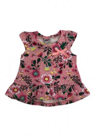 BLUSA ESTAMPADA FLORES FEMININA - REF: 9636