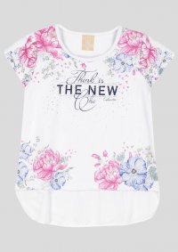 BLUSA FLORAL FEMININA - REFERÊNCIA 172079