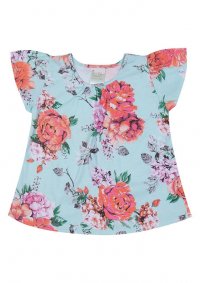 BLUSA FLORAL FEMININA - REFERÊNCIA 43554