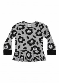 BLUSA MANGA LONGA BABADO  FEMININA INFANTIL - REF:231444