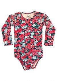 BODY MANGA LONGA ESTAMPADO FEMININO - REFERÊNCIA 21868