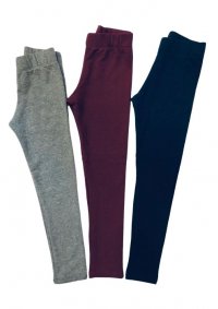 CALÇA LEGGING INFANTIL MENINA KIT COM 3 UNIDADES