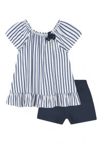 CONJUNTO BLUSA BATA E SHORT FEMININO - REFERÊNCIA 172100