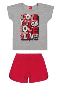 CONJUNTO BLUSA E SHORT FEMININO - REFERÊNCIA 251507