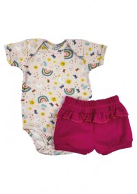 CONJUNTO BODY E SHORT FEMININO -  REFERÊNCIA 9246