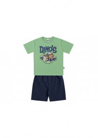 CONJUNTO CAMISETA DINOS E BERMUDA MASCULINO - REFERÊNCIA 05260