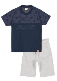 CONJUNTO CAMISETA E BERMUDA MASCULINO -  REFERÊNCIA 172014