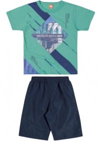 CONJUNTO CAMISETA E BERMUDA MASCULINO - REFERÊNCIA 24894