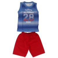 CONJUNTO CAMISETA REGATA COM BERMUDA TACTEL MASCULINA - REFERÊNCIA 20542