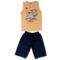 CONJUNTO CAMISETA REGATA E BERMUDA TACTEL MASCULINO - REFERÊNCIA 24711