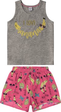 CONJUNTO FEMININO BLUSA E SHORT- REFERÊNCIA: 312506