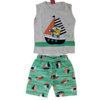 CONJUNTO REGATA E BERMUDA MASCULINO - REFERÊNCIA 108112