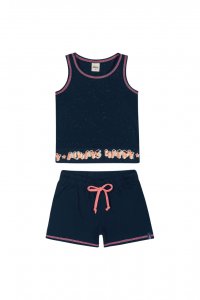 CONJUNTO REGATA  E SHORT FEMININO - REFERÊNCIA 251495