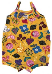 MACACÃO CURTO DE ALCINHA FLORAL FEMININO - REFERÊNCIA 4167