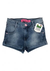 SHORT JEANS CLARO FEMININO - REF: 6519