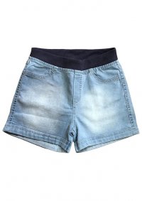 SHORT JEANS COM RIBANA DE MENINA  - REF:9395