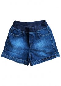 SHORT JEANS COM RIBANA DE MENINA  - REF:9396