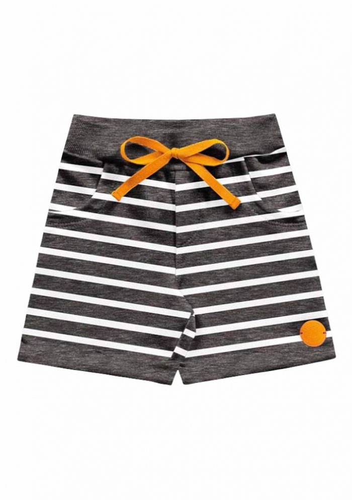 Striped Jersey Knit Shorts